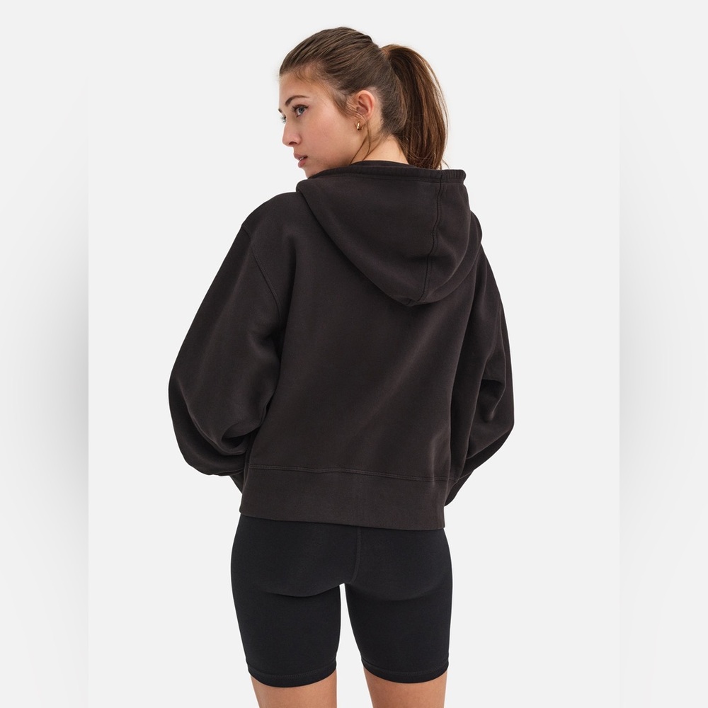 MATE the Label Organic Fleece Zip Cropped Hoodie - Picture 12 of 12